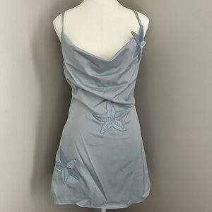 Pretty Little Thing NEW Starfish Detail Cowl Neck Shift Dress